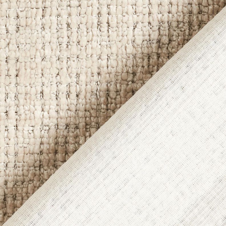 Tissu de revêtement Chenille Uni – taupe clair, image number 3