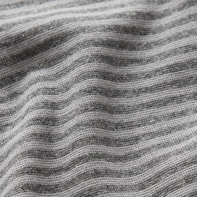 Bordures Tissu tubulaire à rayures – argent/gris foncé, 