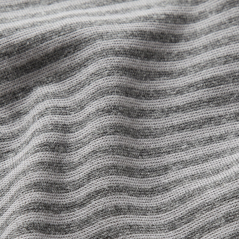 Bordures Tissu tubulaire à rayures – argent/gris foncé,  image number 2