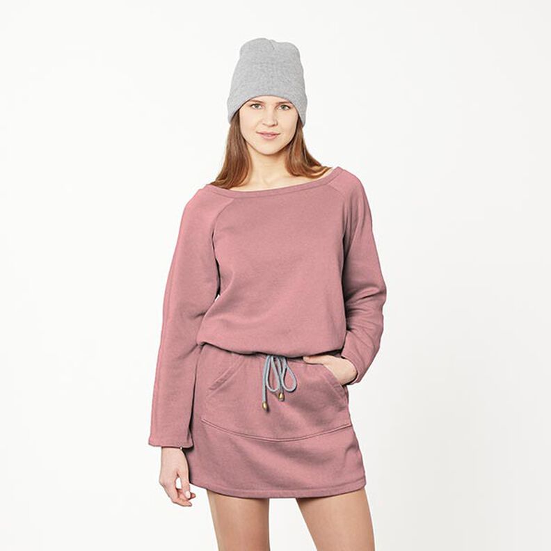 GOTS French Terry Sweat d’été | Tula – violet pastel,  image number 5