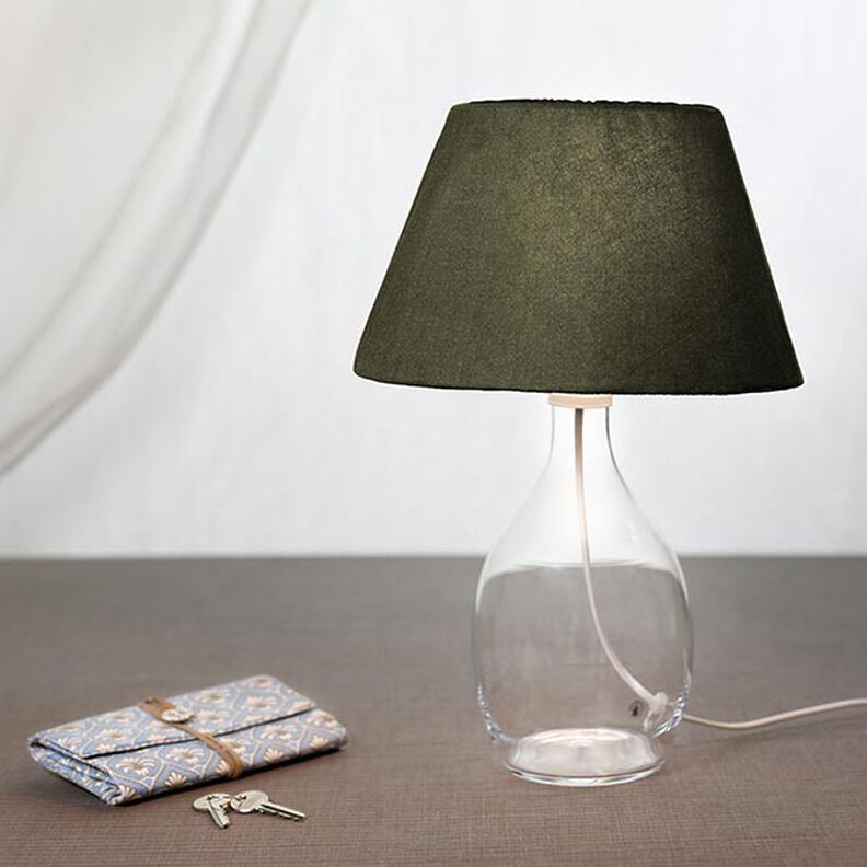 Tissu de Ramie–Mix stonewashed, qualité lourde – olive foncé,  image number 7