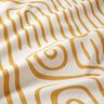 Tissu de décoration Semi-panama motif rayé abstrait – moutarde/nature,  thumbnail number 2