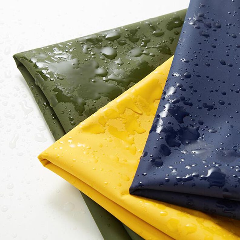 Tissu pour vestes de pluie uni – olive,  image number 5
