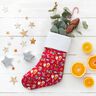 Tissu en coton Cretonne Chiens à Noël – rouge,  thumbnail number 6