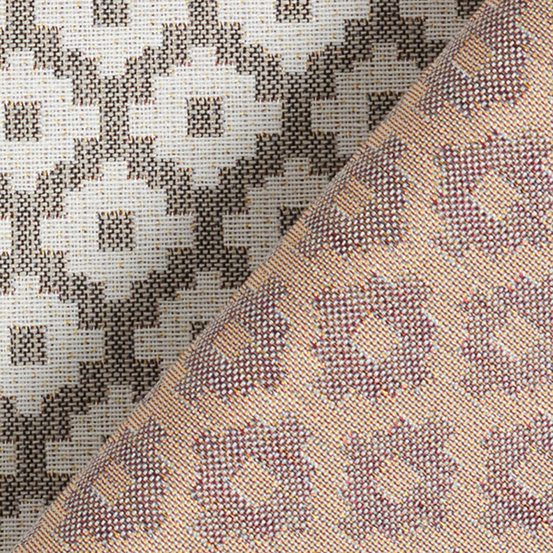 Tissu d'extérieur jacquard Losanges – gris,  image number 4