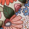 Tissu en coton Cretonne Fleurs en pop-art – pistache/vieux rose,  thumbnail number 4