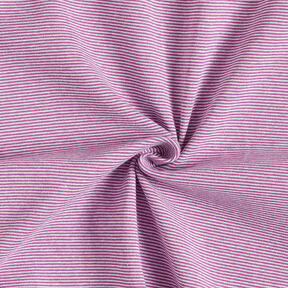 Bordures Tissu tubulaire à fines rayures – lilas rouge/blanc, 