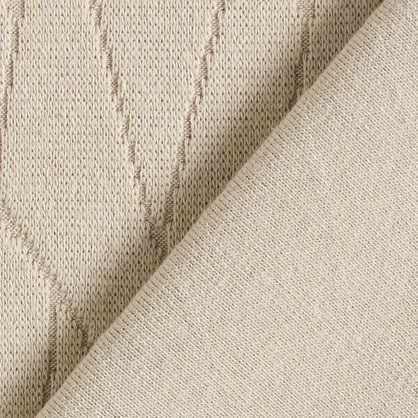 Tissu maille structure géométrique – sable, image number 5