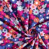 Jersey coton Fleurs colorées | Poppy Fabrics – bleu nuit,  thumbnail number 3