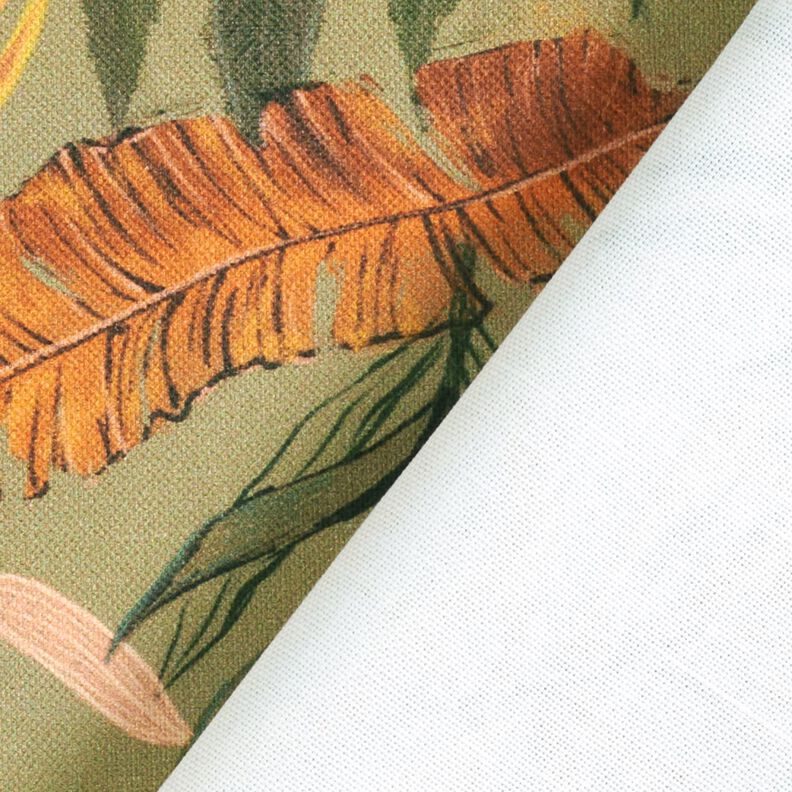 Tissu de décoration Semi-panama Feuilles de palmier numériques – kaki clair,  image number 4