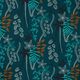 Tissu décoratif  Semi-panama graminées esquissées – pétrole – Échantillon,  thumbnail number 1