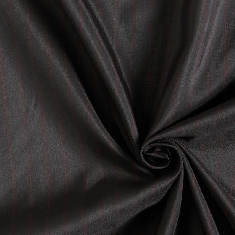 Doublure pour manches à fines rayures – noir/rouge,  image number 3