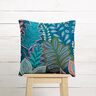 Tissu déco semi-panama Botanique – bleu marine,  thumbnail number 3