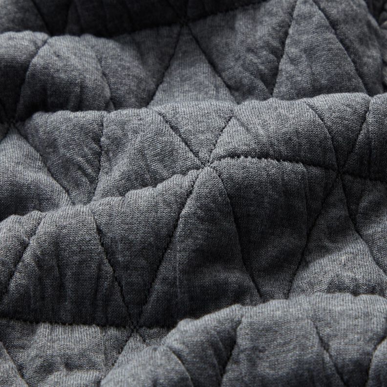 Jersey matelassé à losanges – gris,  image number 2