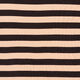 Jersey viscose Rayures horizontales – noir/abricot,  thumbnail number 1