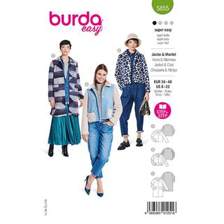 Veste / Manteau | Burda 5855 | 34-48, 