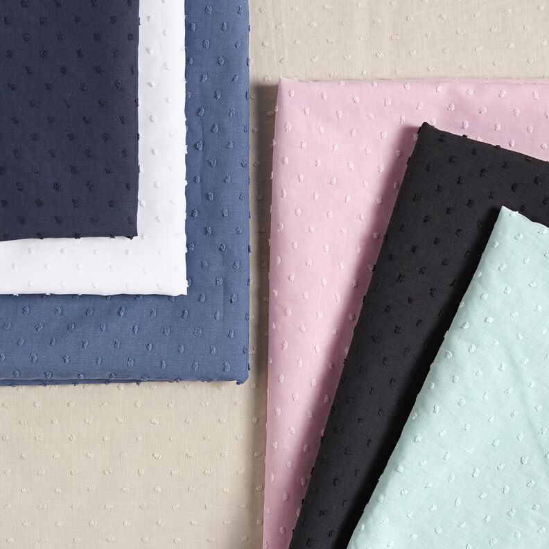 Batiste de coton Dobby – bleu nuit, image number 4