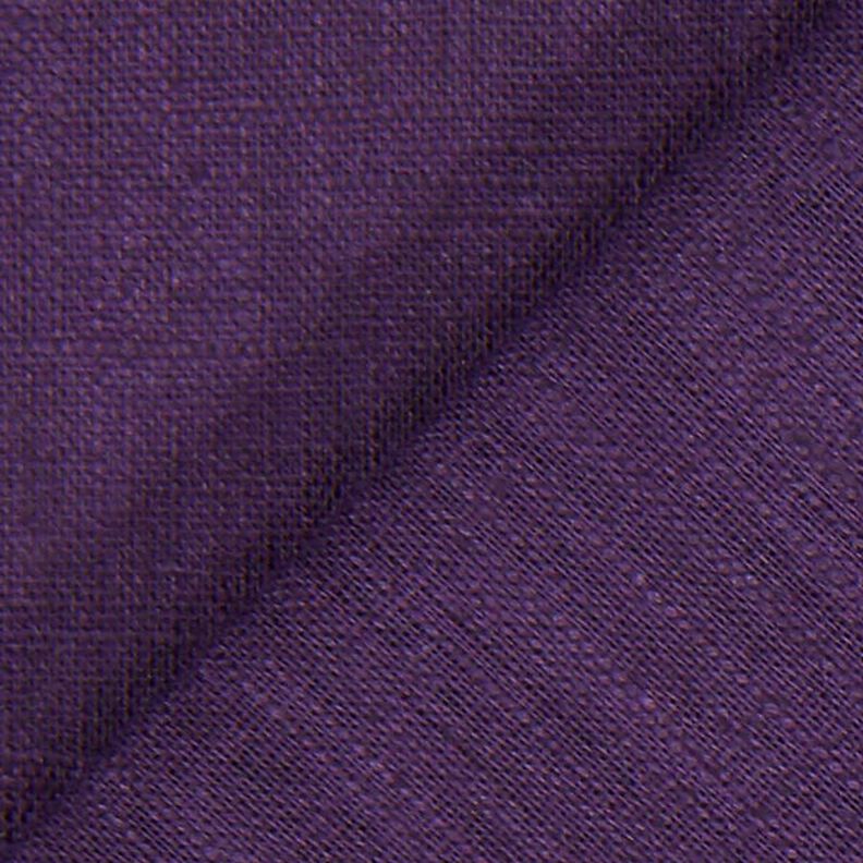 Tissu de lin en ramie mélangée medium – aubergine,  image number 4