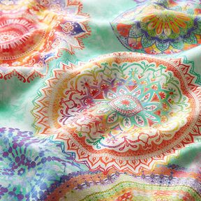 Tissu d’extérieur Canvas Mandala – menthe, 