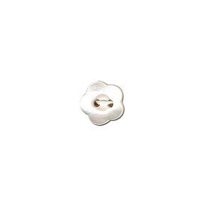 Bouton 2 trous Fleur – écru, 