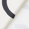 Tissu de décoration Semi-panama Arcs abstraits – ivoire/noir,  thumbnail number 4
