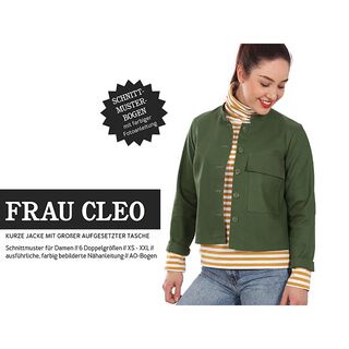 Veste courte à col montant et grande poche plaquée FRAU CLEO | Patron prêt à découper | XS-XXL, 