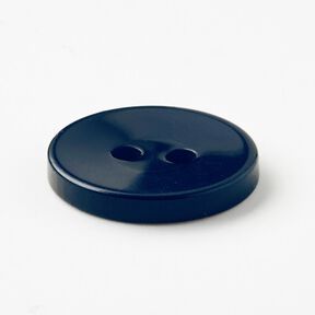 Bouton 2 trous brillant [Ø 15 mm] – bleu nuit, 