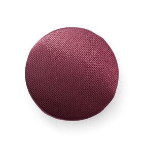 Bouton recouvert Satin mariée – rouge bordeaux, 