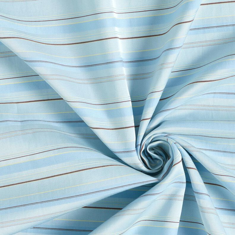 Coton-viscose mélangés Rayures – bleu argenté,  image number 3