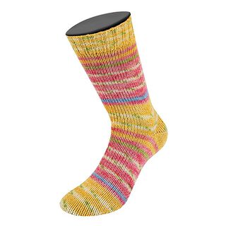 Meilenweit 100 Piccolo, 100g | Lana Grossa – jaune/rose vif, 