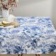 Tissu de décoration Canvas fleurs opulentes 280 cm – bleu roi/blanc,  thumbnail number 6