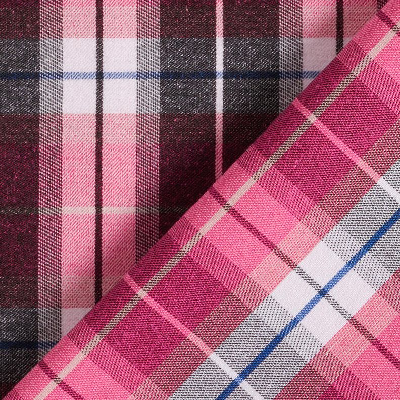 Stretch pour pantalon à grands carreaux – noir/rose intense,  image number 4