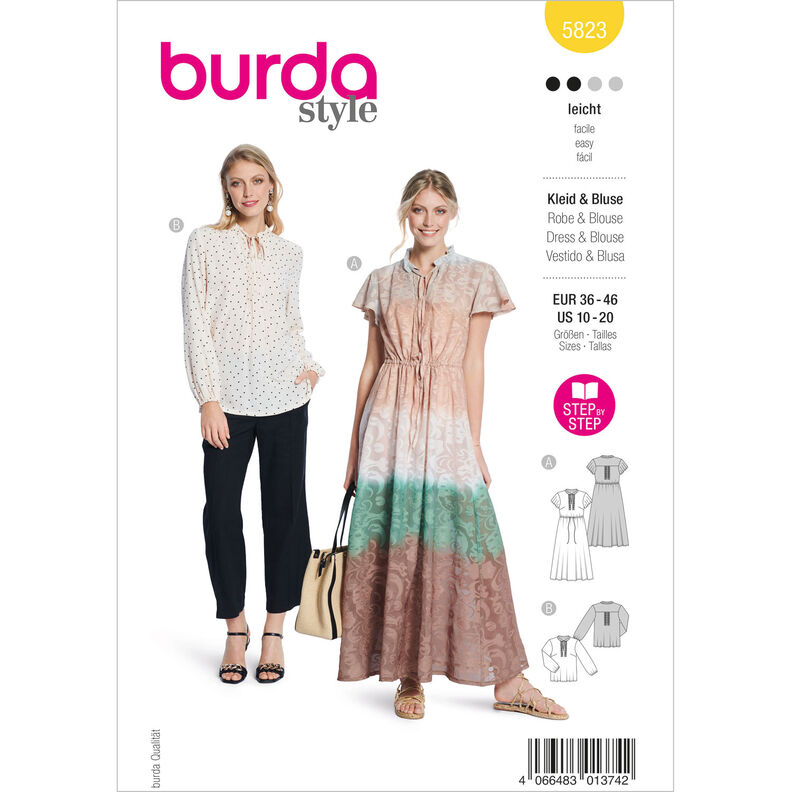 Robe / Chemisier | Burda 5823 | 36-46,  image number 1