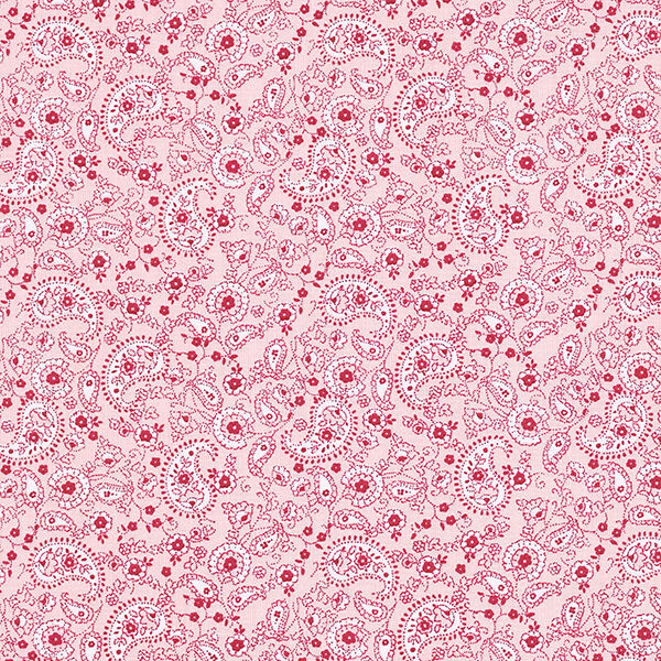 Tissu en coton Cretonne Paisley – rose,  image number 1
