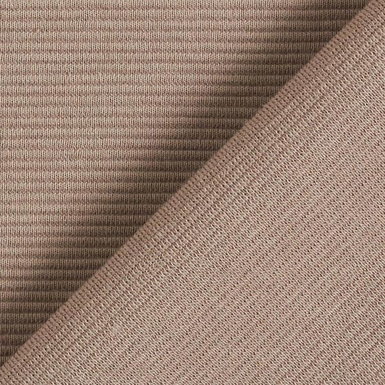 Jersey côtelé ottoman uni – taupe,  image number 4