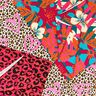 French Terry Sweat d’été Lion et fleurs – rose vif/orange,  thumbnail number 7