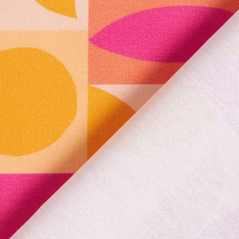Tissu de décoration Semi-panama Variations colorées – jaune clair/violet pastel,  image number 4