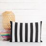 Tissu de décoration Canvas Rayures – noir/blanc,  thumbnail number 7