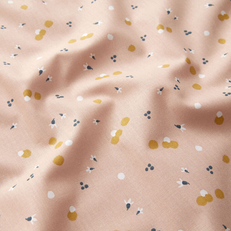 Tissu en coton Cretonne Points de couleur – beige,  image number 2
