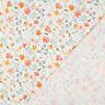 Tissu double gaze de coton Pré fleuri coloré Impression numérique | Poppy Fabrics – ivoire/orange,  thumbnail number 4