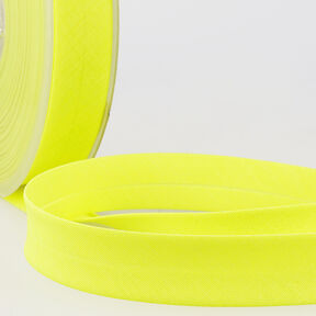 Biais Polycotton [20 mm] – jaune fluo, 