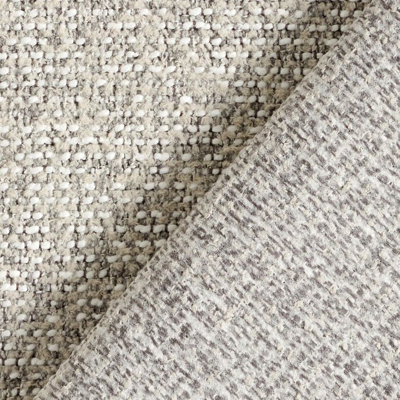 Tissu de revêtement tissé multicolore – taupe clair/gris,  image number 3