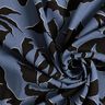 Tissu viscose Feuilles luxuriantes  – gris bleu/noir,  thumbnail number 3