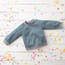 Molleton coton léger uni – bleu pigeon,  thumbnail number 7