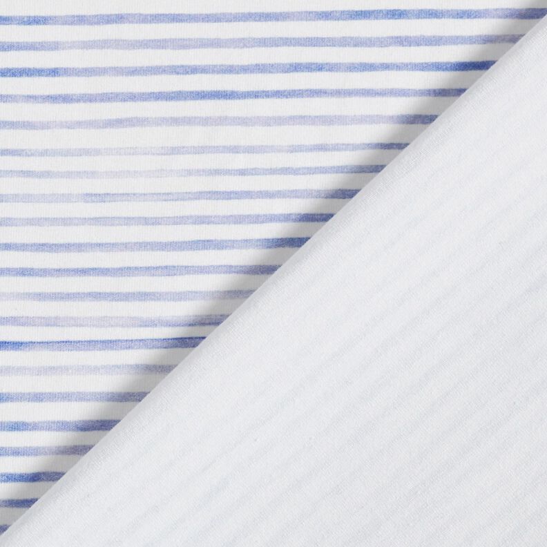 Jersey coton Rayures aquarelle Impression numérique – ivoire/mauve,  image number 4