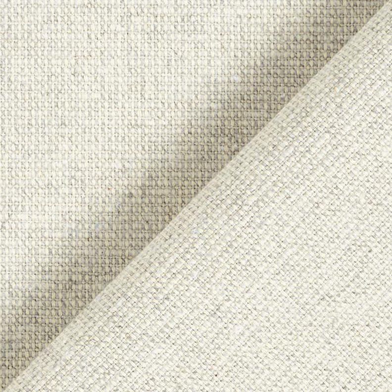 Tissu déco semi-panama nervuré en coton recyclé – gris brume,  image number 3