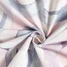 Tissu de décoration Semi-panama anneaux abstraits – lilas pastel/bleu,  thumbnail number 3