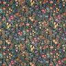 Tissu de décoration Gobelin Petites fleurs – noir,  thumbnail number 1