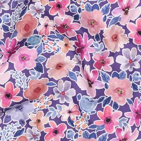 Popeline coton Fleurs | Poppy Fabrics – lilas rouge, 