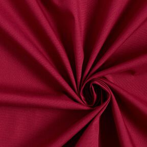 Tissu en polyester et coton mélangés, facile d’entretien – rouge bordeaux, 